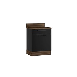 Balcão Cozinhas Itatiaia Exclusive - 1 Porta e 1 Gaveta - ESQ - Grafite