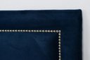 Ver imagem 3 de Cabeceira Casal Reta Luxo 140x60 Suede Azul - Tachas Prata