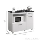 Ver imagem 4 de Balcão para Cooktop 4 Bocas e Forno 2 Portas 1 Gaveta Violeta Kaiki Móveis