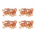 Ver imagem 2 de Kit 4 Conjuntos Dobrável 120 X 70 com 6 Cadeiras Mel - Móveis Britz