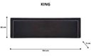 Ver imagem 2 de Cabeceira Estofada Reta Luxo com Tachas - King Suede Preto