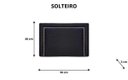 Ver imagem 2 de Cabeceira Estofada Reta Luxo com Tachas - Solteiro Suede Preto