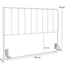 Ver imagem 3 de Cabeceira Cama Box Casal King 195cm Dália W01 Bouclê Verde