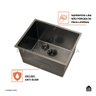 Tanque de Aço Inox 304 Manaxos 54x44 Cm Pingoo.casa - Preto - 4