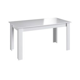 Conjunto Mesa + 4 Cadeiras + Buffet Branco/Preto - Móveis Canção - 3