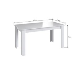 Conjunto Mesa + 4 Cadeiras + Buffet Branco/Preto - Móveis Canção - 7