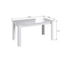 Conjunto Mesa + 4 Cadeiras + Buffet Branco/Preto - Móveis Canção - 7