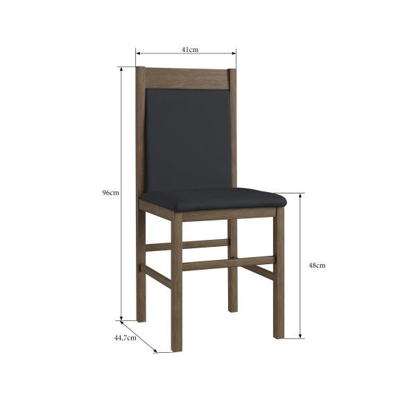 Conjunto Mesa de Jantar Extensível 2 M com 8 Cadeiras Ameixa/Preto - 9