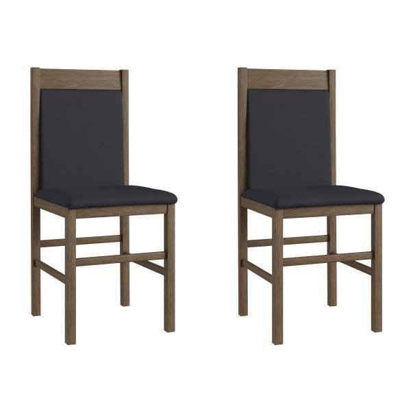 Conjunto Mesa de Jantar Extensível 2 M com 8 Cadeiras Ameixa/Preto - 6