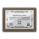Ver imagem 1 de 1 Certificado/Diploma A4 com Tela de Acetato e MDF - Moldura Madeira