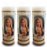 KIT 3 VELAS VOTIVA PVC SAGRADO CORAÇÃO DE MARIA - 1