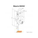 Ver imagem 3 de Fechadura Porta de Correr Stam 26.5mm Externa 940 Preto