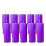 KIT 10 VELAS VOTIVAS 7 SETE DIAS COLORIDA LILÁS - 1