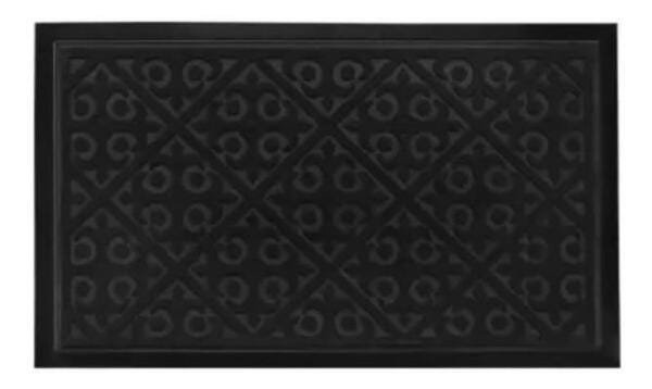 Tapete Capacho Secar Pés Waterkap 40x60cm Preto Kapazi