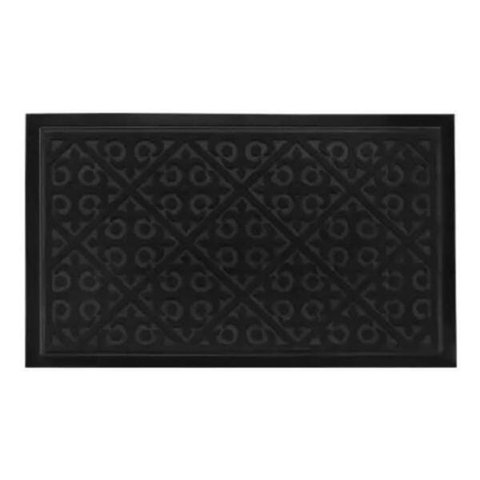 Tapete Capacho Secar Pés Waterkap 40x60cm Preto Kapazi