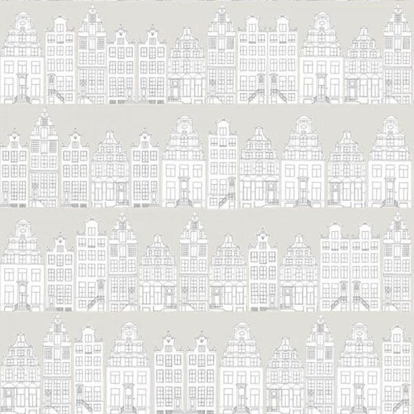 Papel de Parede Cidade Cinza + Cola Para Aplicação - Coleção Little Bandits - 138909 - 2