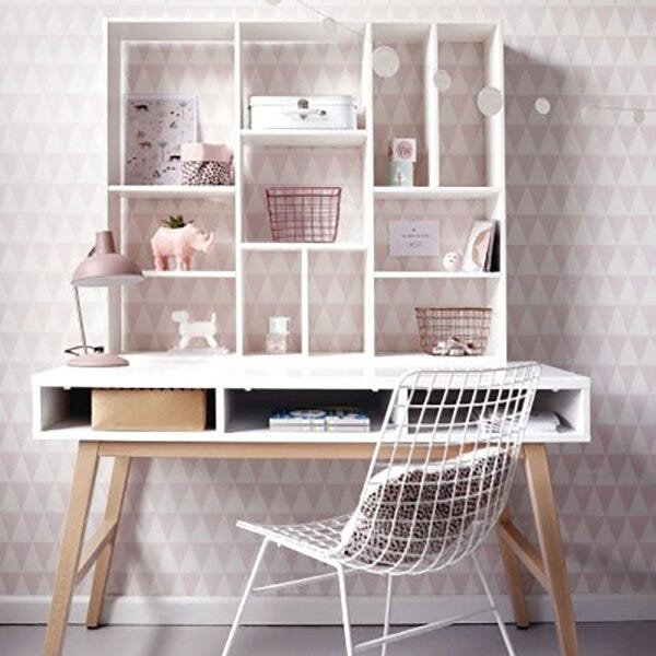 Papel de Parede Triângulos Rosa + Cola Para Aplicação - Coleção Little Bandits - 128862 - 2