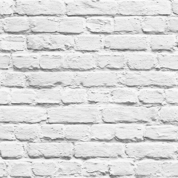 Papel de Parede Tijolo à Vista Cinza Claro + Cola Para Aplicação - Coleção Free Style - FL22609 - 1