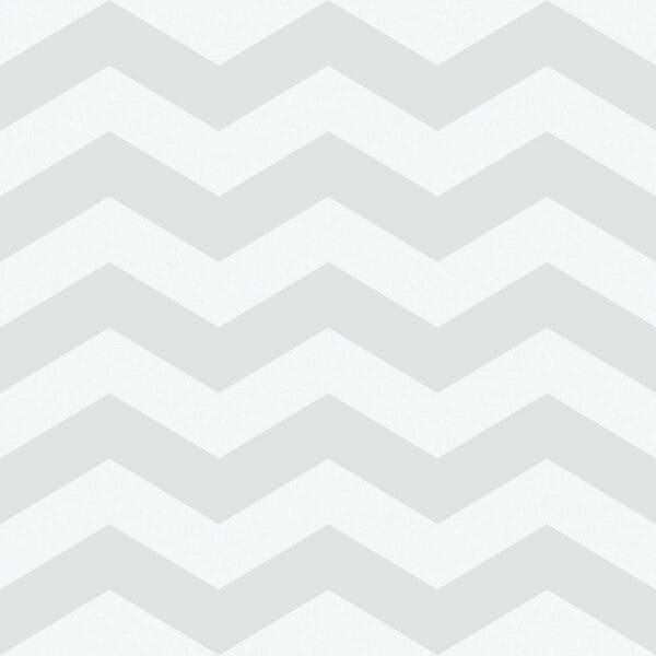 Papel de Parede Chevron Cinza - Little Ones 54213- Vinílico Lavável - Mais Cola - 1