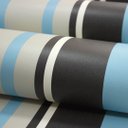 Ver imagem 5 de Papel de Parede Listrado Azul e Cinza Vinilico Lavável+ Cola para Aplicação