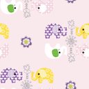Ver imagem 2 de Papel de Parede Infantil Estampado Elefantinho Rosa Vinilico Lavável+ Cola para Aplicação