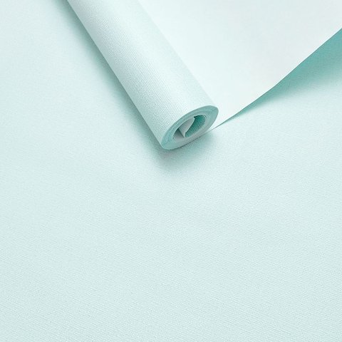 Papel de Parede Liso Azul Vinilico Lavável+ Cola para Aplicação