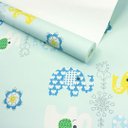 Ver imagem 4 de Papel de Parede Infantil Estampado Elefantinho Azul Vinilico Lavável+ Cola para Aplicação