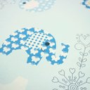 Ver imagem 3 de Papel de Parede Infantil Estampado Elefantinho Azul Vinilico Lavável+ Cola para Aplicação