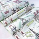 Ver imagem 4 de Papel de Parede Estampado Infantil Paris Torre Eiffel Vinilico Lavável+ Cola para Aplicação