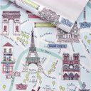 Ver imagem 3 de Papel de Parede Estampado Infantil Paris Torre Eiffel Vinilico Lavável+ Cola para Aplicação
