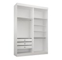 Ver imagem 2 de Modulado 4 Portas 3 Gavetas Orion - Leifer Móveis Branco