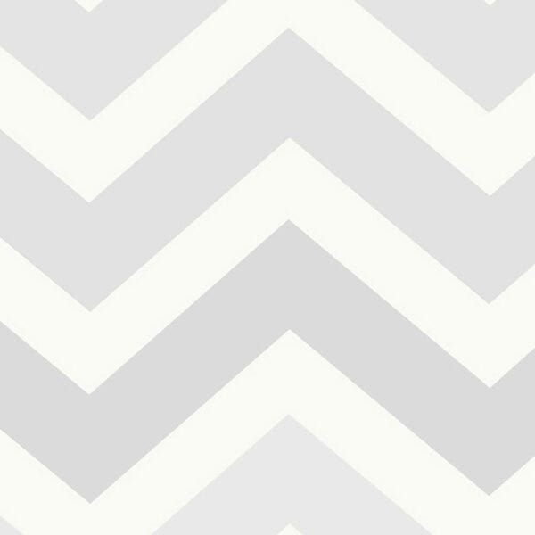 Papel de Parede Chevron Cinza - Algodão Doce - 190978 - Importado Vinílico (semelhante 6237) - 2