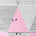 Ver imagem 5 de Papel de Parede Estampado Geométrico Rosa Vinilico Lavável+ Cola para Aplicação