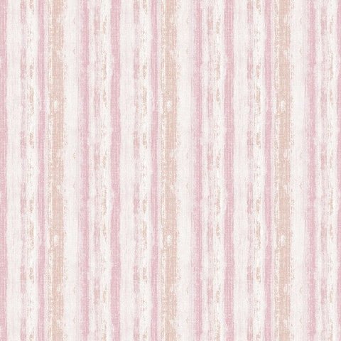 Papel de Parede Infantil Listrado Rosa Vinilico Lavável+ Cola para Aplicação