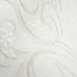 Papel de Parede Arabesco Off-white Leve Glitter Vinilico Lavável+ Cola para Aplicação - 5