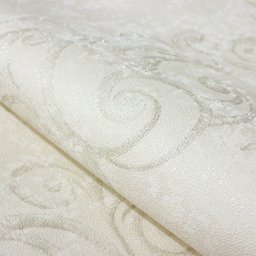 Papel de Parede Arabesco Off-white Leve Glitter Vinilico Lavável+ Cola para Aplicação - 3