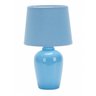 Abajur de Mesa 32cm Cerâmica com Cúpula de Tecido Pottery E27 Taschibra Azul - 1