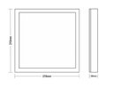 Ver imagem 2 de Painel Plafon de LED Quadrado Sobrepor 18W 4000K Bivolt Luz Branco Neutro -Taschibra