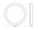 Ver imagem 2 de Painel Plafon de LED Redondo Sobrepor 18W 4000K Bivolt Luz Branco Neutro -Taschibra