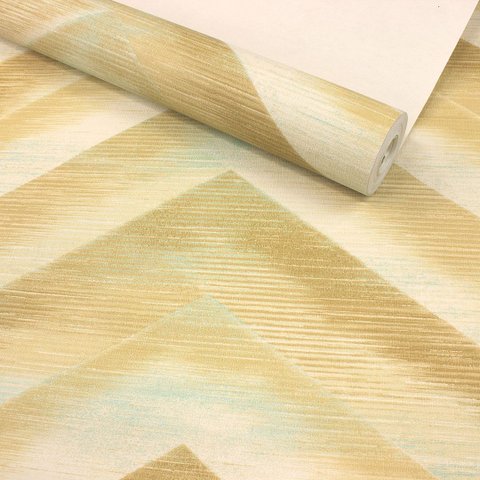 Papel de Parede Chevron Bege Vinilico Lavável+ Cola Inclusa