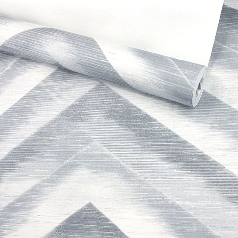 Papel de Parede Chevron Cinza -imperio Coleção Trinity - 190419