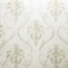 Papel de Parede Adamascado Arabesco Off-White com Brilho - Imperio Coleção Trinity - 190423 - 1
