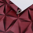 Ver imagem 2 de Papel de Parede 3d Geométrico Vermelho Vinilico Lavável+ Cola para Aplicação