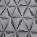 Ver imagem 3 de Papel de Parede Efeito 3d Geométrico Cinza+ Cola para Aplicação