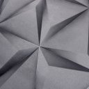 Ver imagem 4 de Papel de Parede Efeito 3d Geométrico Cinza+ Cola para Aplicação