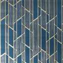 Ver imagem 3 de Papel de Parede Geométrico Azul e Nude Vinilico Lavável+ Cola para Aplicação