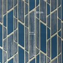 Ver imagem 5 de Papel de Parede Geométrico Azul e Nude Vinilico Lavável+ Cola para Aplicação