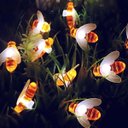 Ver imagem 6 de Cordão Leds Solar Lâmpadas Luzes Estilo Abelhas Brancas 5m