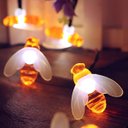 Ver imagem 5 de Cordão Leds Solar Lâmpadas Luzes Estilo Abelhas Brancas 5m
