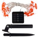 Ver imagem 3 de Cordão Leds Solar Lâmpadas Luzes Estilo Abelhas Brancas 5m